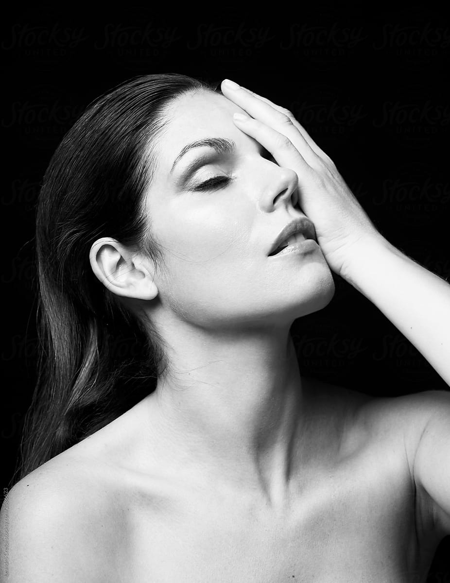 Classic Black And White Beauty Portrait By Stocksy Contributor Ohlamour Studio Stocksy
