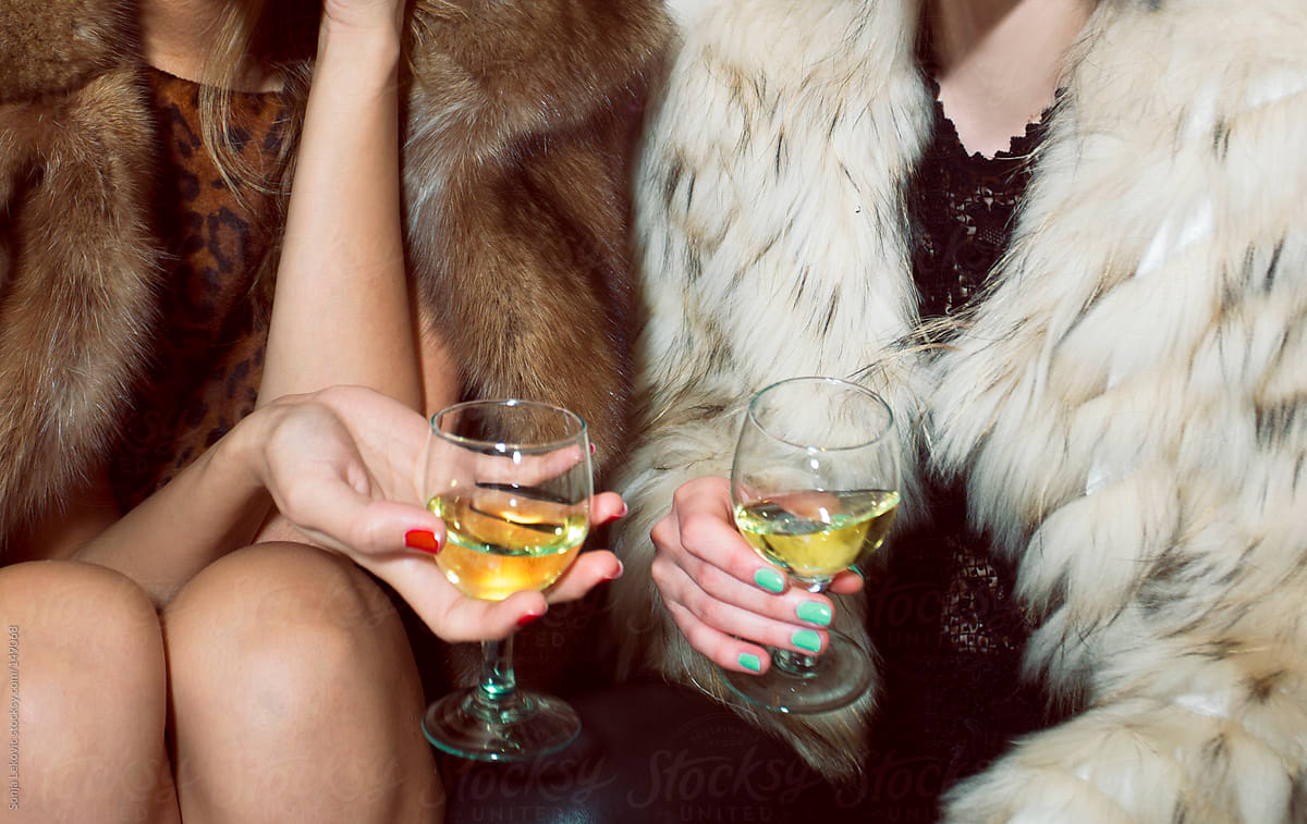 Friends In Fur Drinking By Stocksy Contributor Sonja Lekovic Stocksy