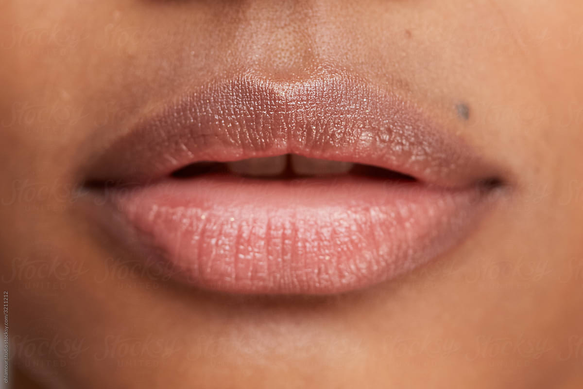 Amazing Hydrated Lips Close Up By Stocksy Contributor Ohlamour