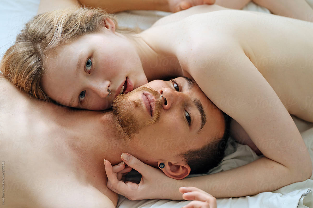 Portrait Of Nude Couple In Bed By Stocksy Contributor Ivan Ozerov