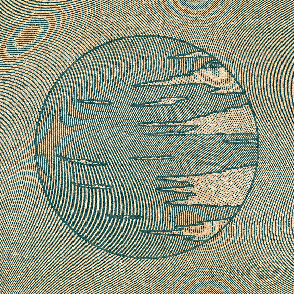 Linocut Planet Illustration
