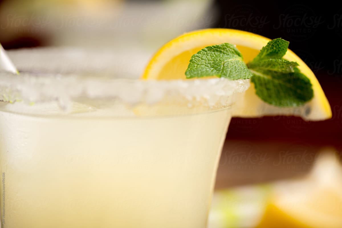 Lemon Cocktail Closeup