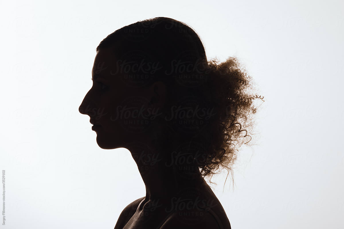 Anonymous woman silhouette