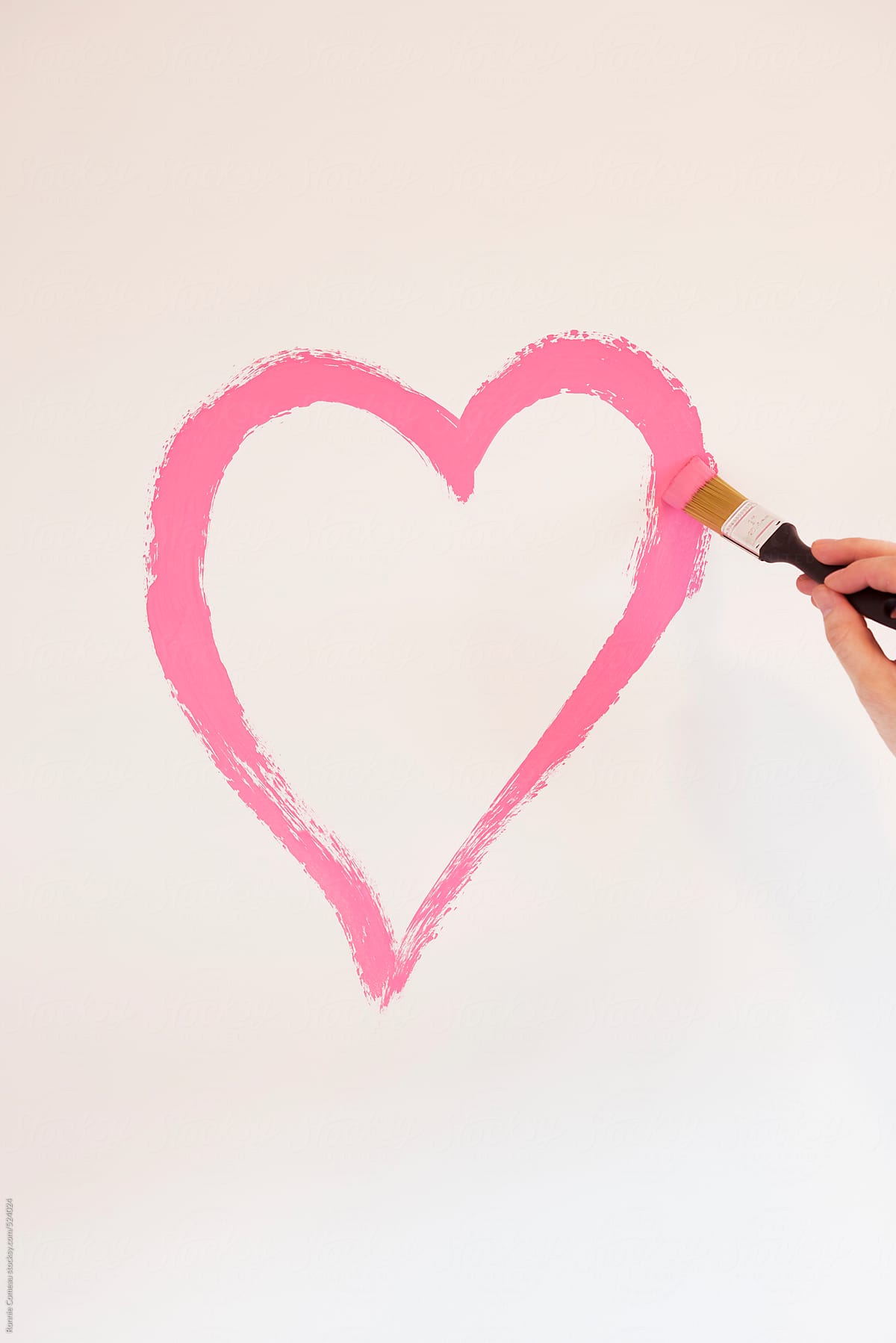 Painting A Heart On The Wall