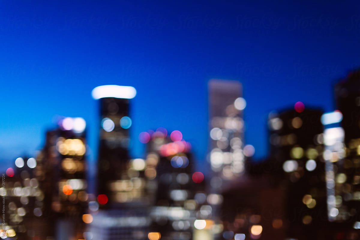 Houston Blurred Skyline