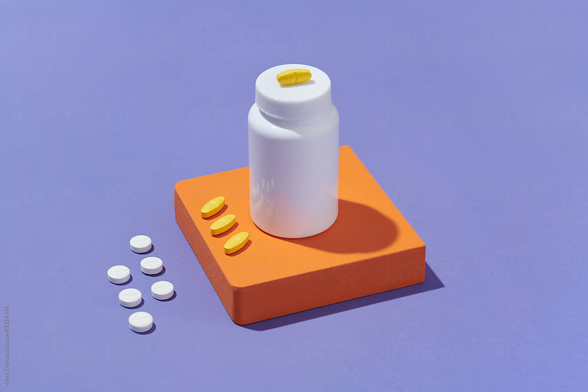 White plastic packaging lies from medicines