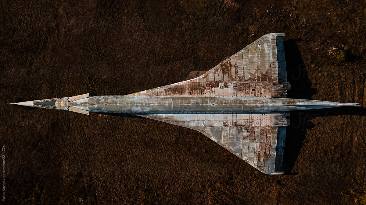 abandoned Supersonic aircraft topview
