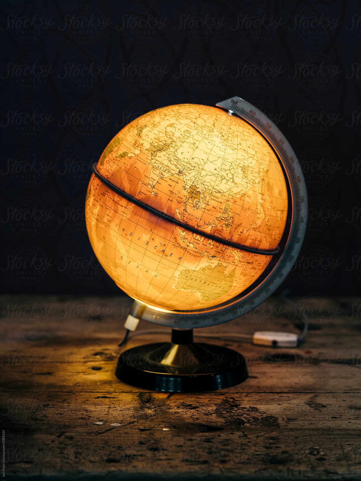 Old Style World Globe