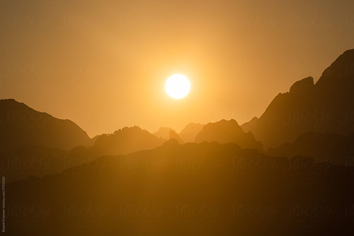 Mountain Range Sunrise