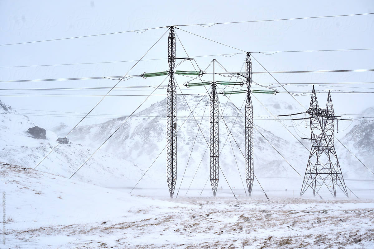 Renewable energy network - electricity transmission power line