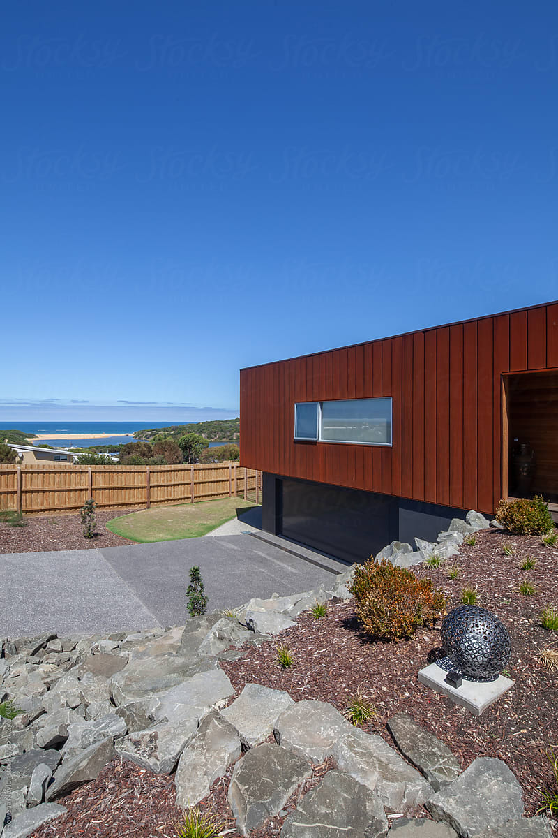 Archictect designed luxury home with Corten Steel cladding