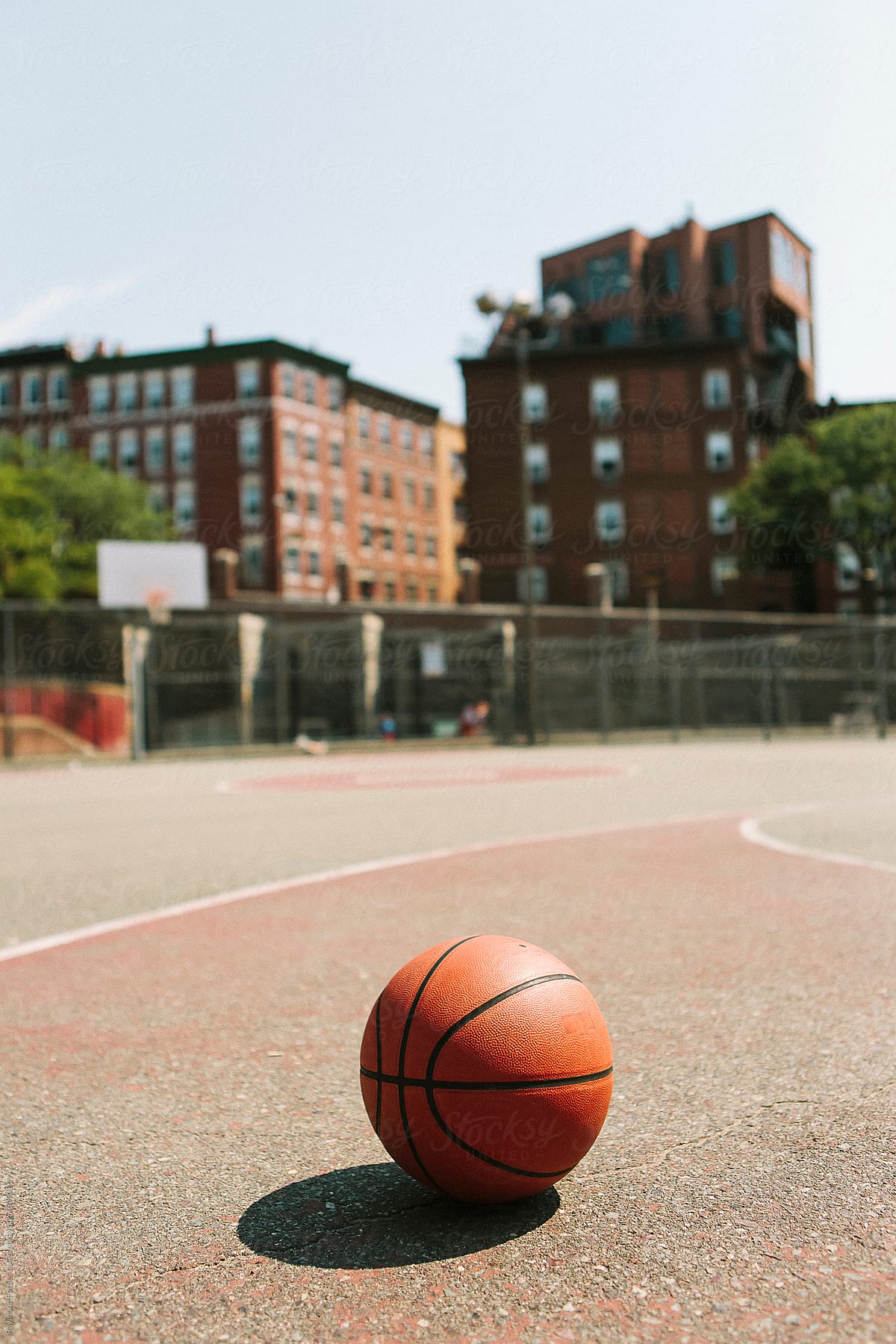 Urban Basketball Court in Boston