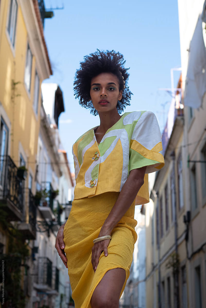Lisbon Streets fashion portrait