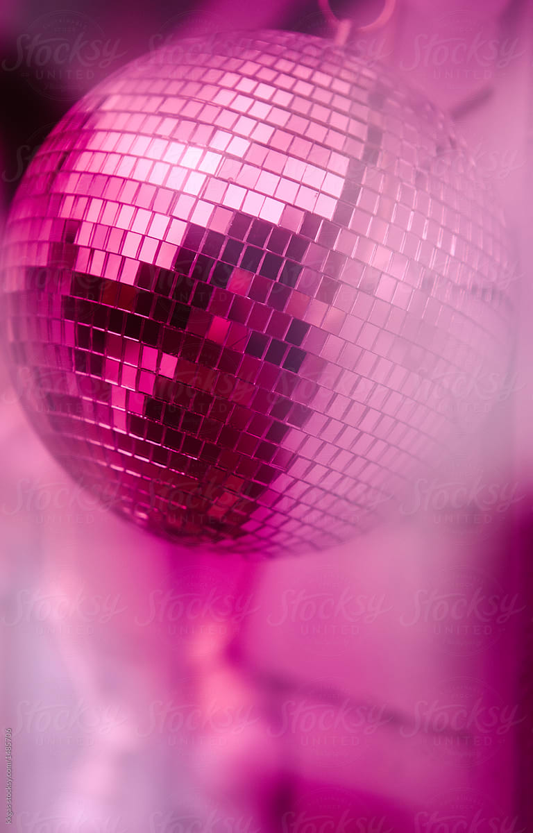 Disco Ball With Pink Colours by Kkgas