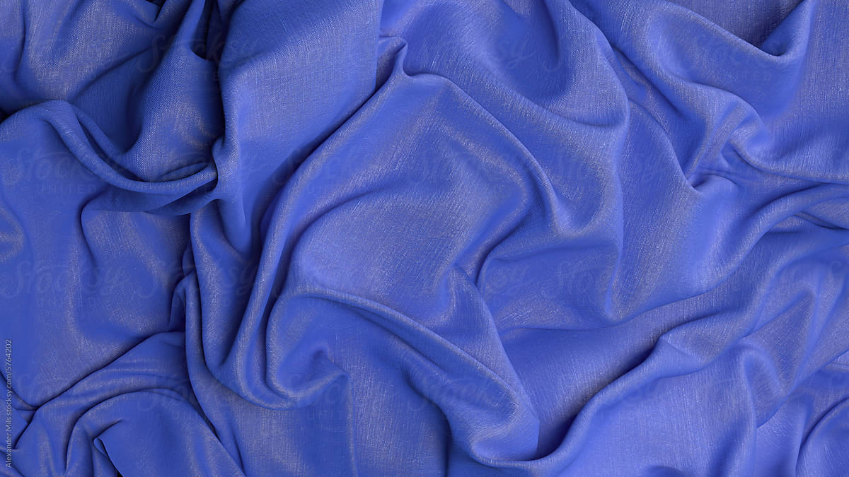 Royal Blue Textile Close-Up