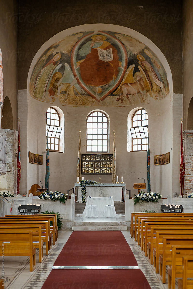 View inside a church