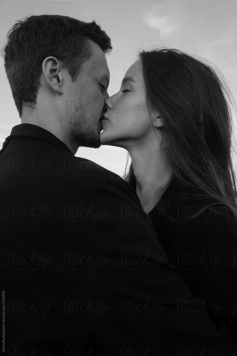 Portrait Stylish Beautiful Couple About Water Kiss By Stocksy