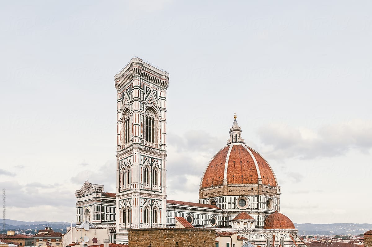Florence Cathedral with Dome and Belltower, Italian Renaissance Architecture