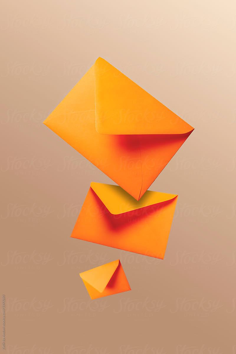 Orange envelopes