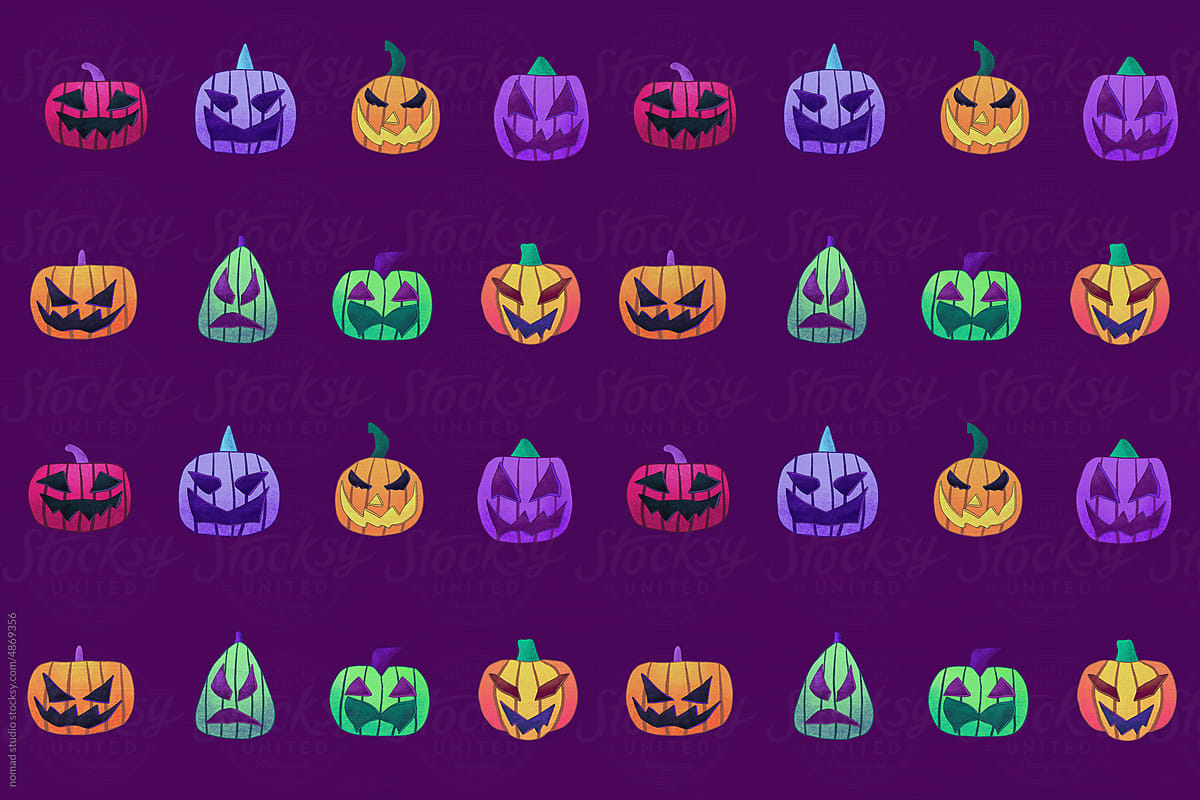 halloween pumpkins pattern