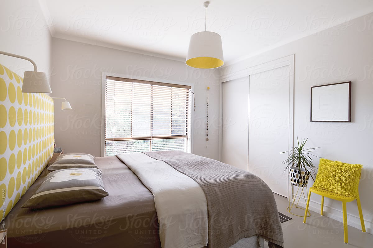 Interior of contemporary styled bedroom
