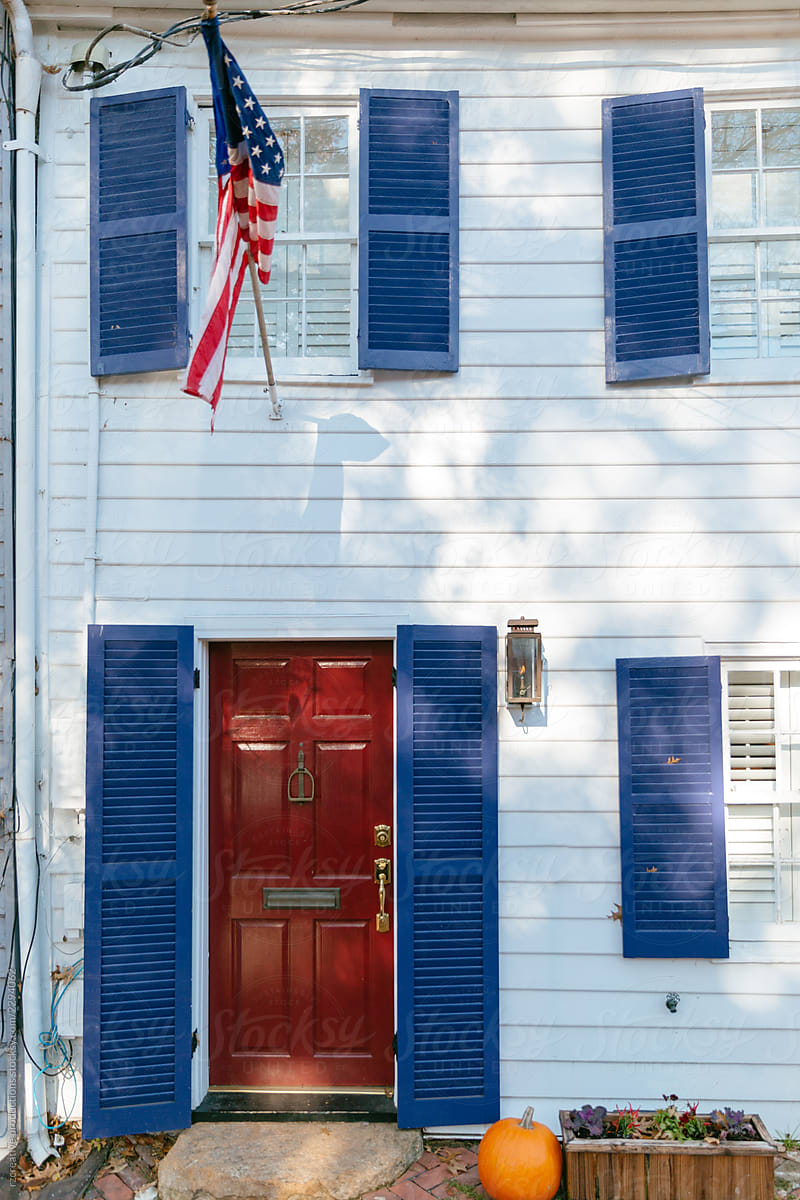 Red, White and Blue Doorstep