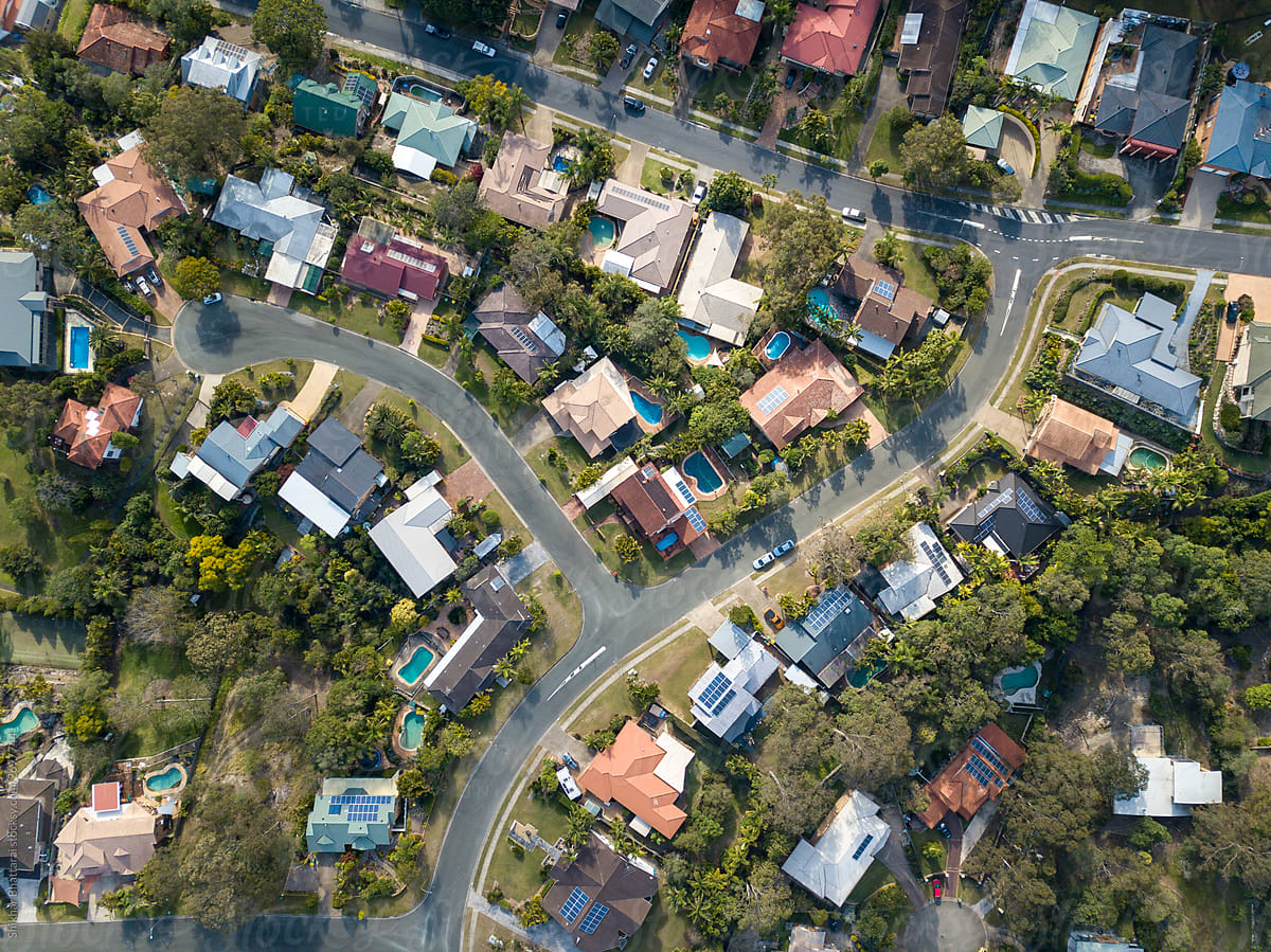 Neighbourhood in Brisbane, Australia.