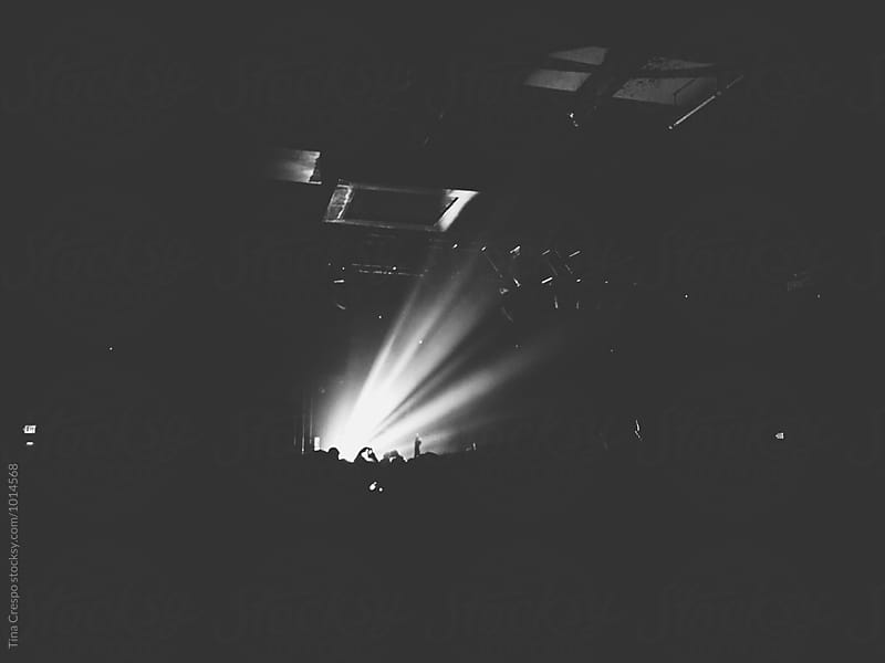 Light Beams at Concert