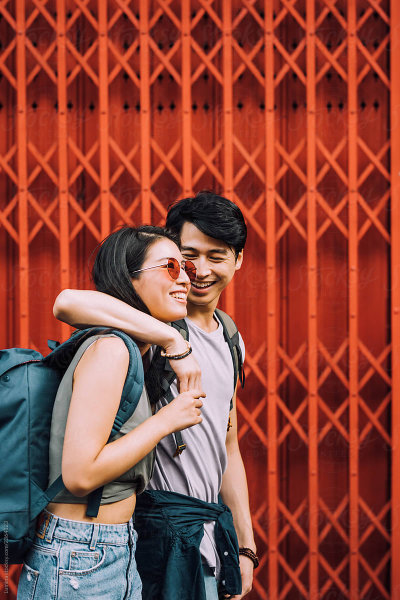 Portrait Of Asian Couple On Vacation By Stocksy Contributor Lumina