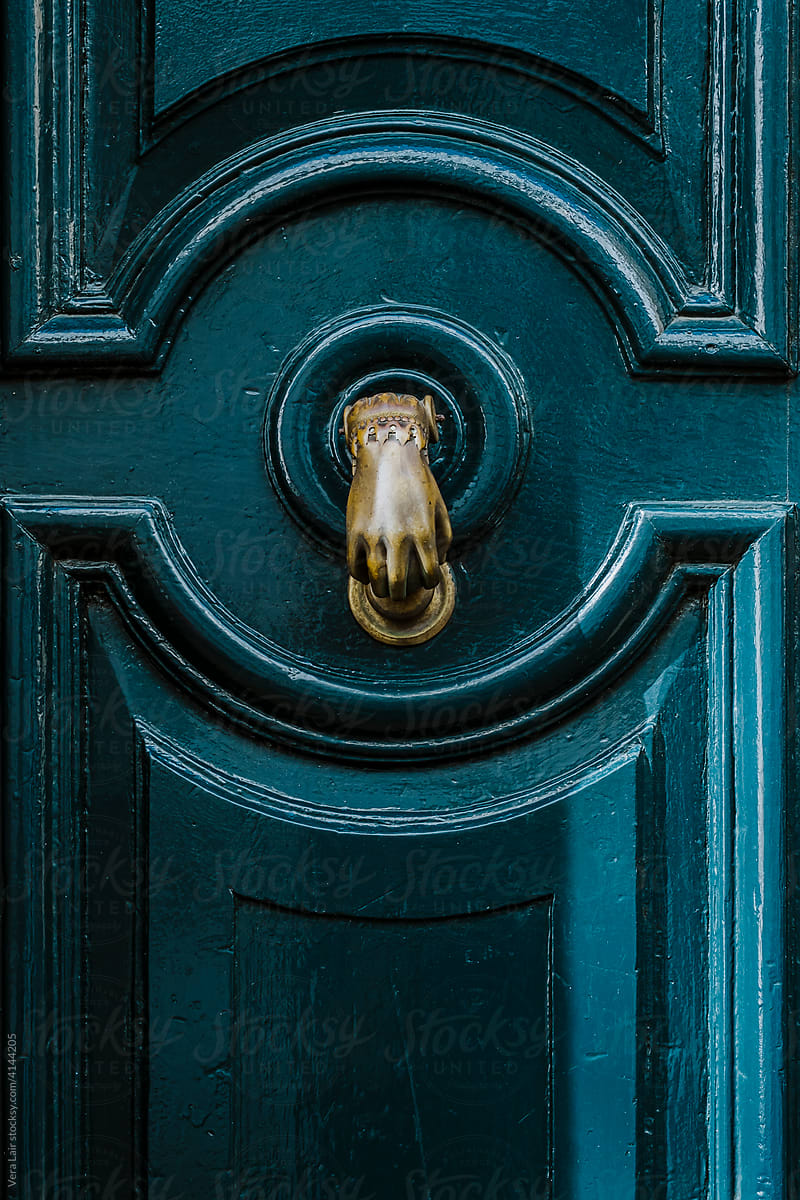blue door