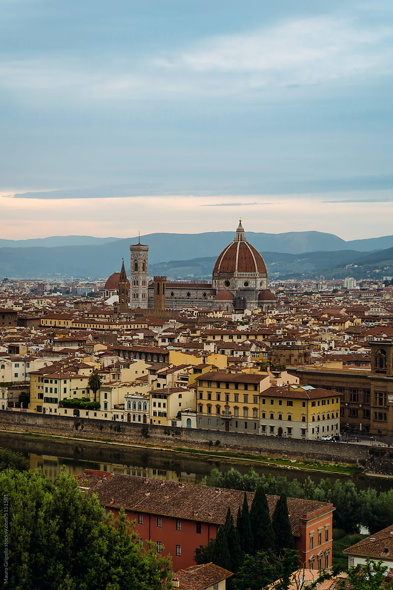 The Brunelleschi Dome and Cityscape of Florence