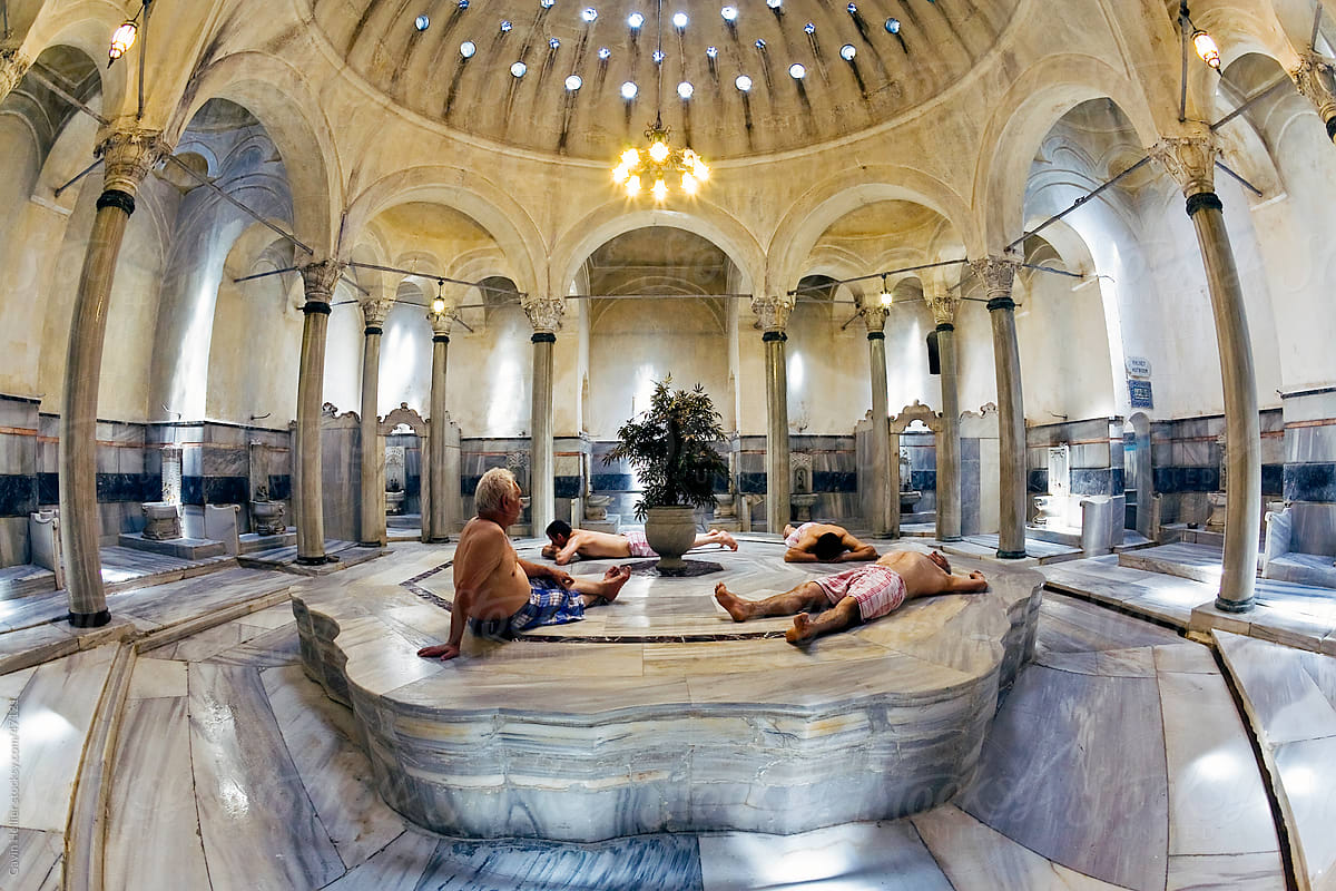 Turkish Bath interior, Istanbul, Turkey by Gavin Hellier for Stocksy United...