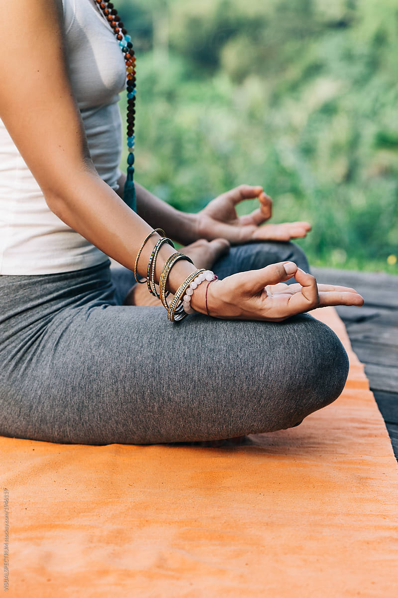 Woman Sitting Cross Legged Meditation Yoga Stock Photo 1199677348 |  Shutterstock