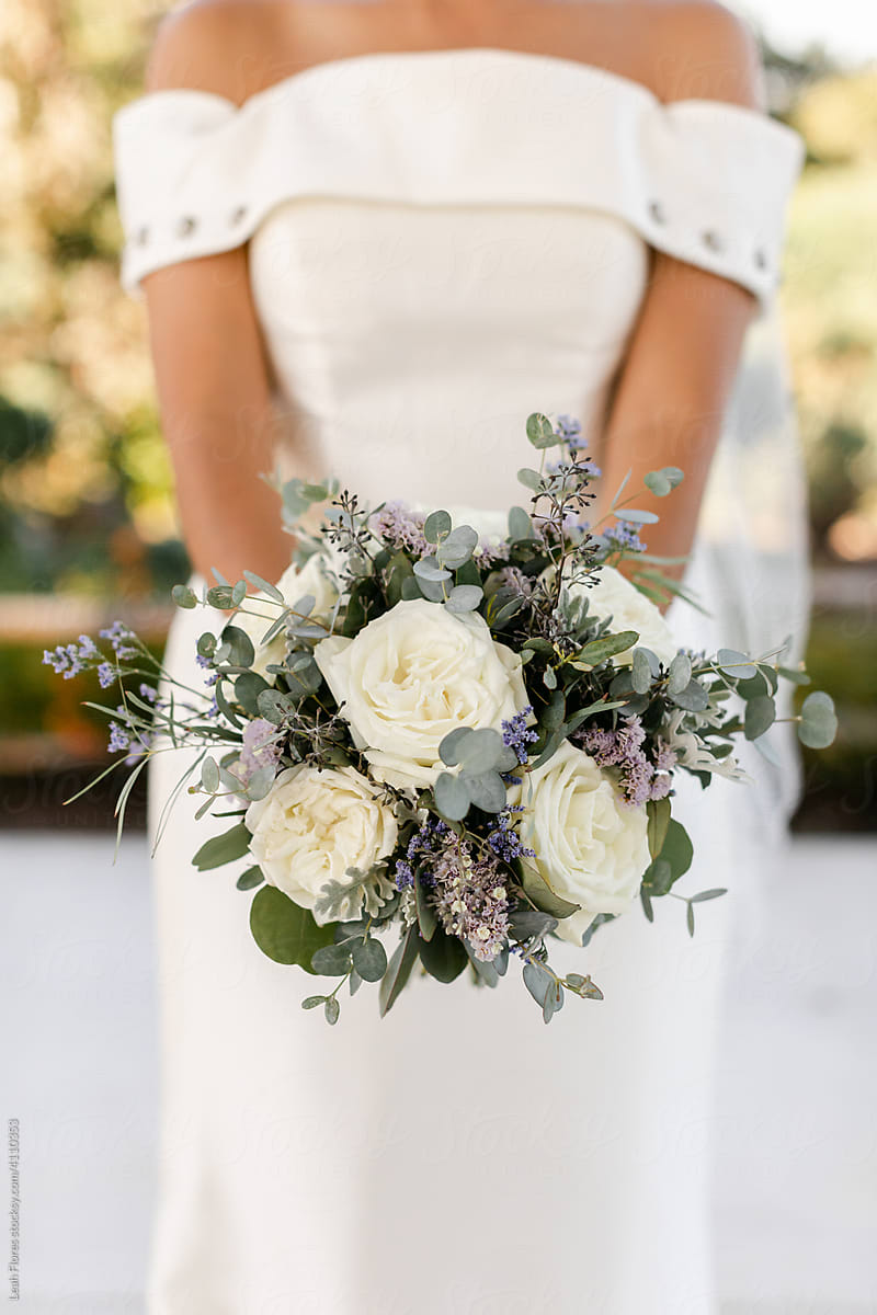 Closeup of a Bride\'s Bouquet