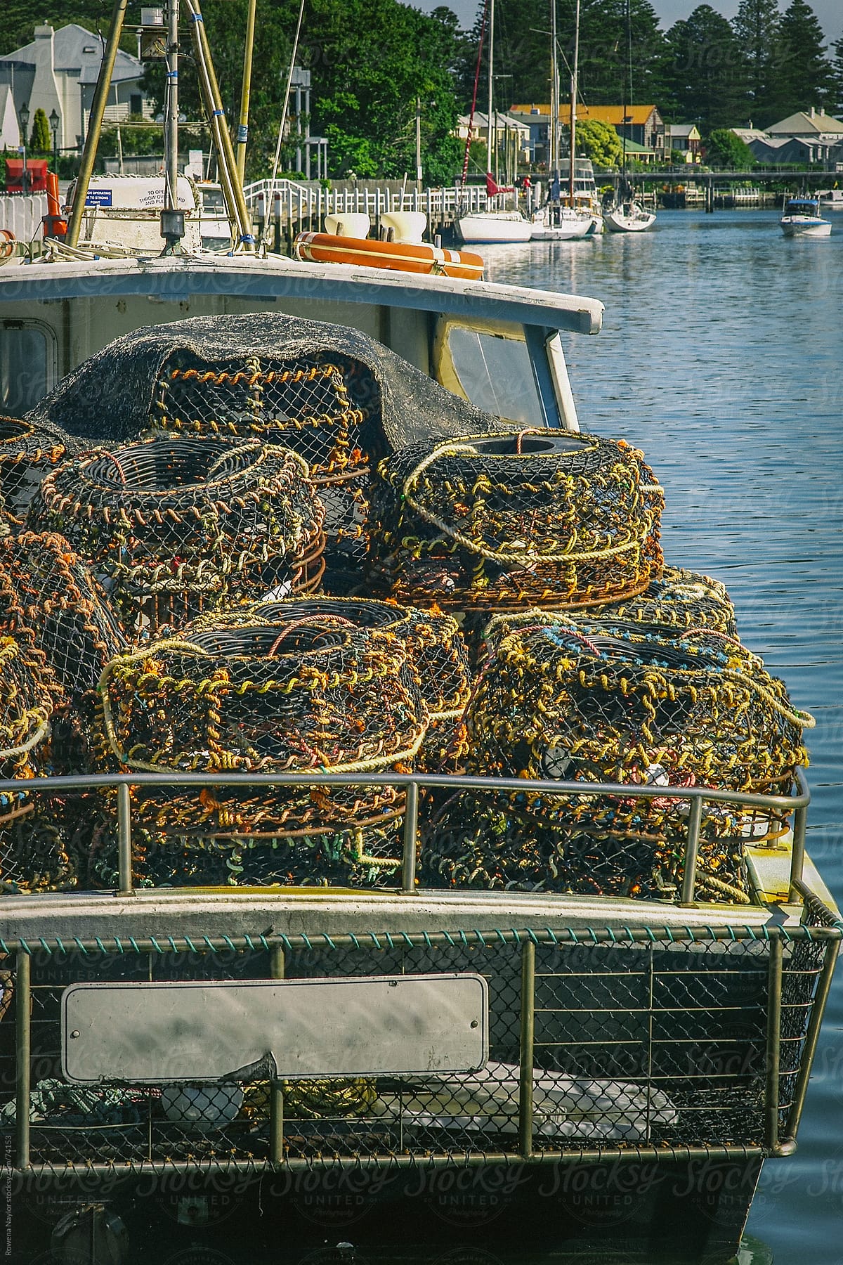 Cray Fishing Baskets at the Marina