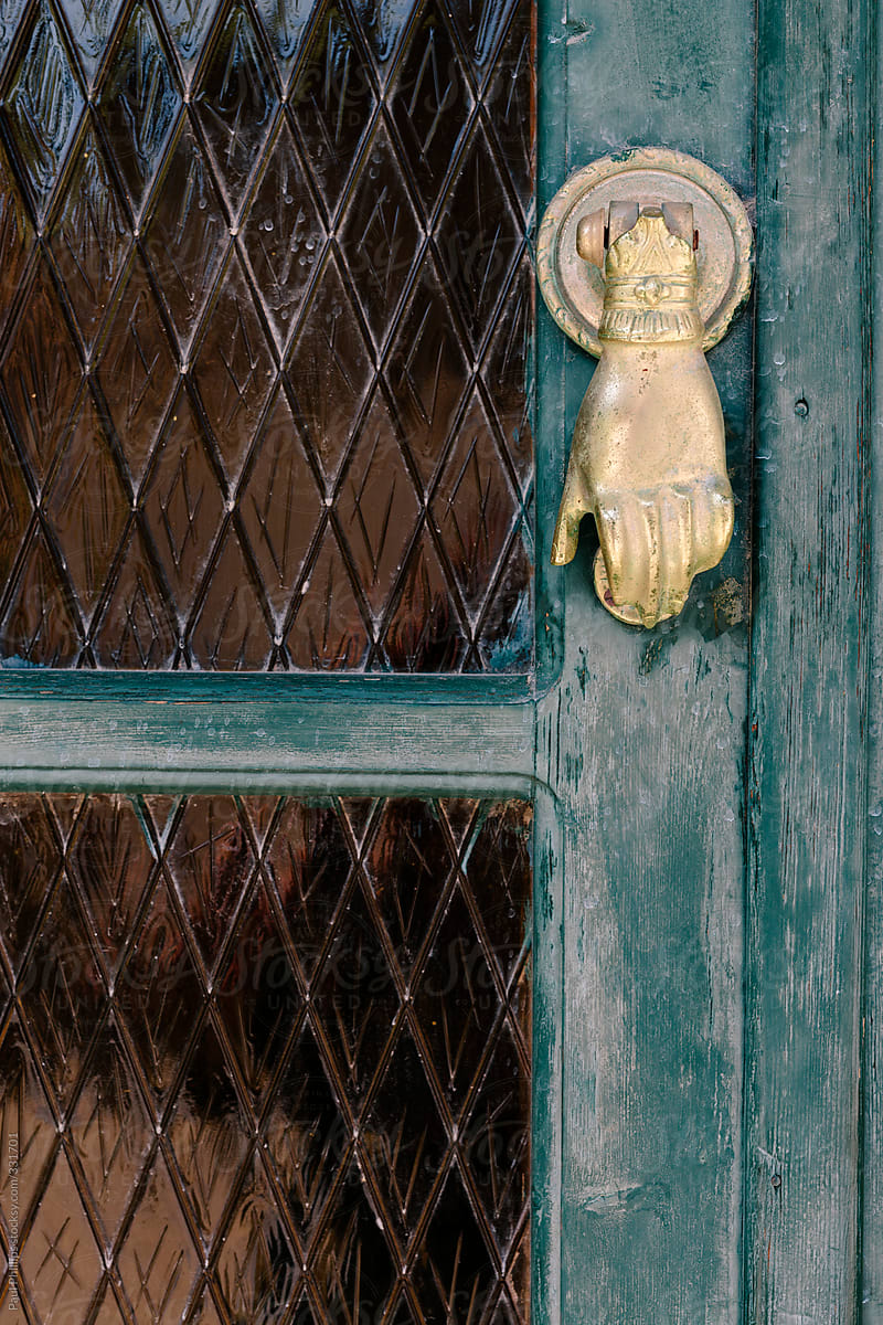 Antique Hand Door Knocker