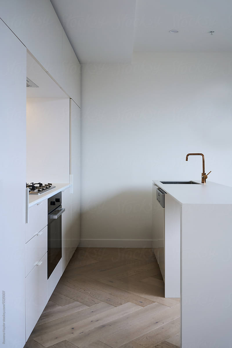 Modern kitchen design of small apartment