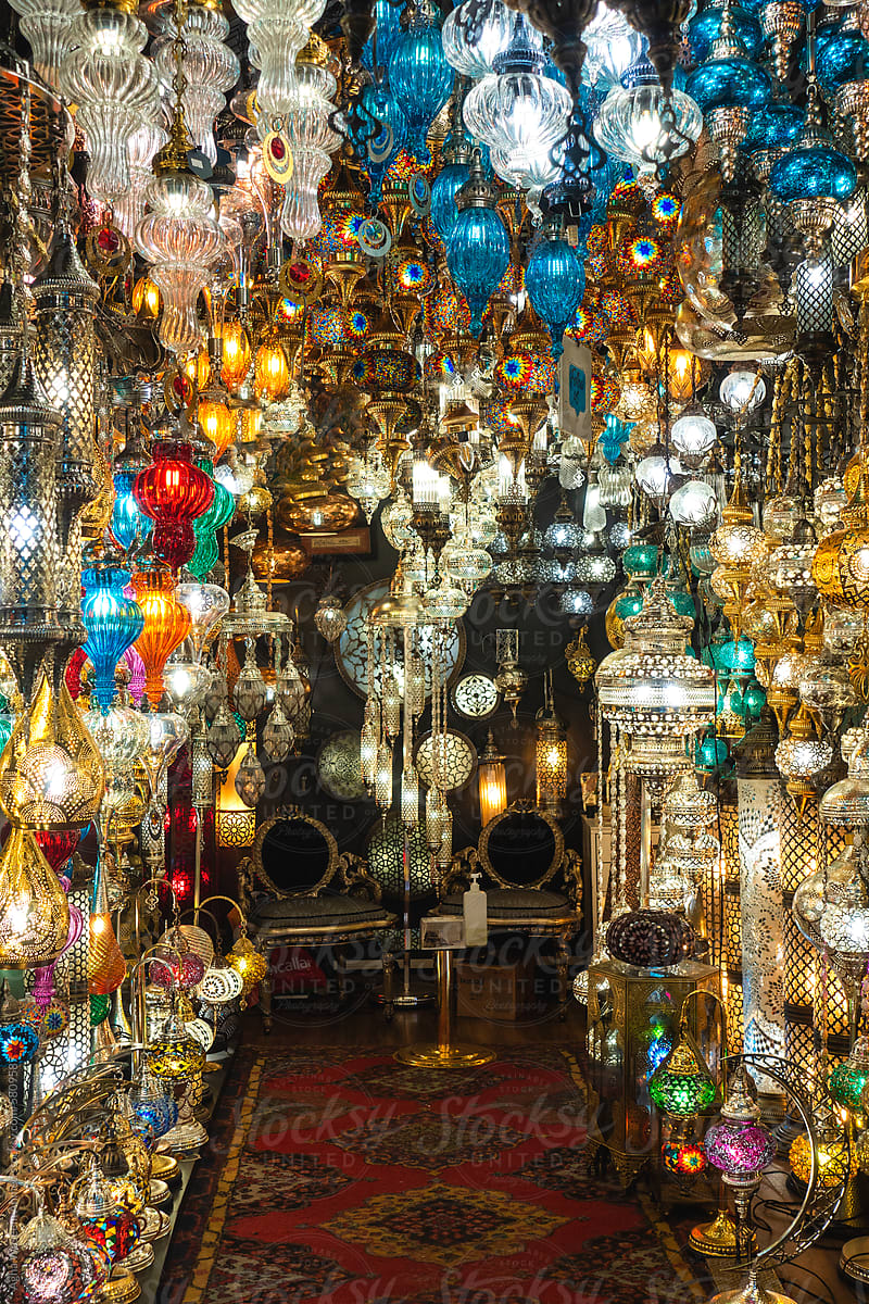 The Glittering Labyrinth: Grand Bazaar's Lanterns