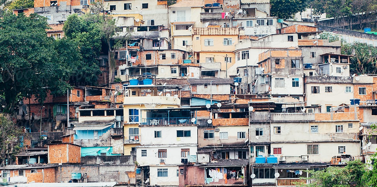 Houses in Rio de Janeiro Favela