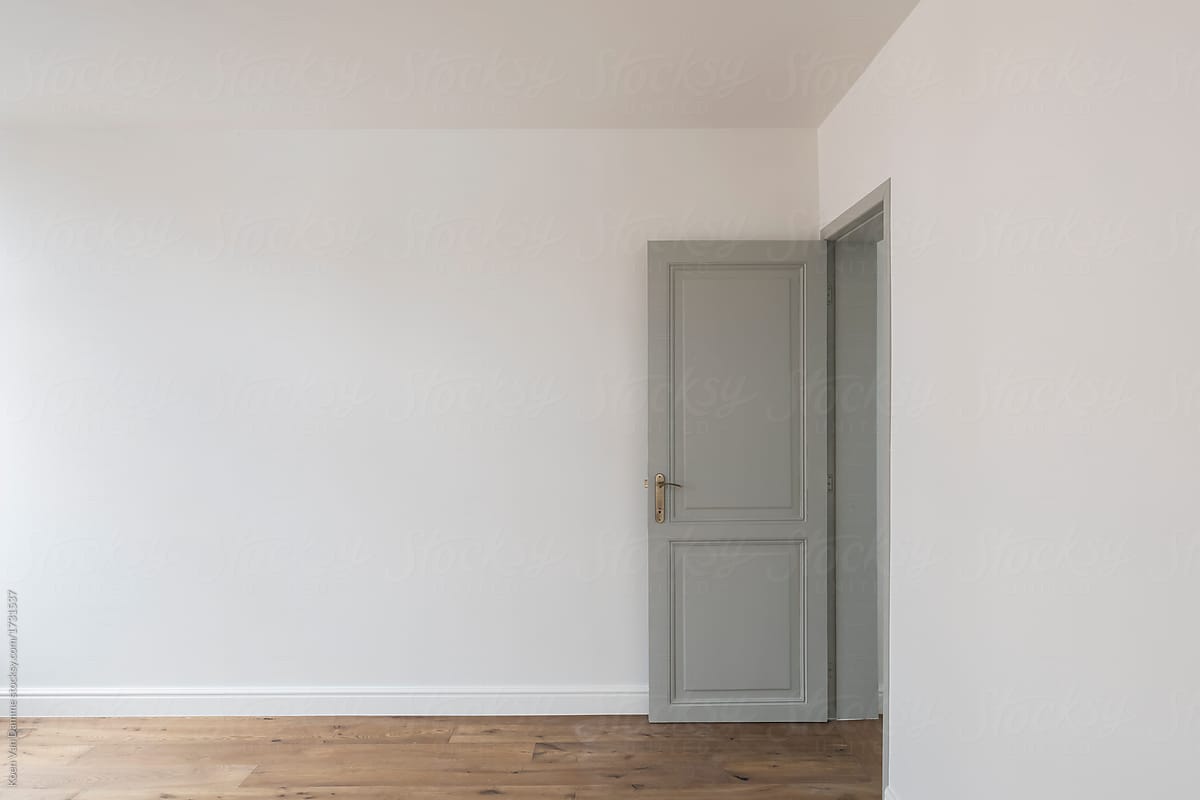 door in empty living room