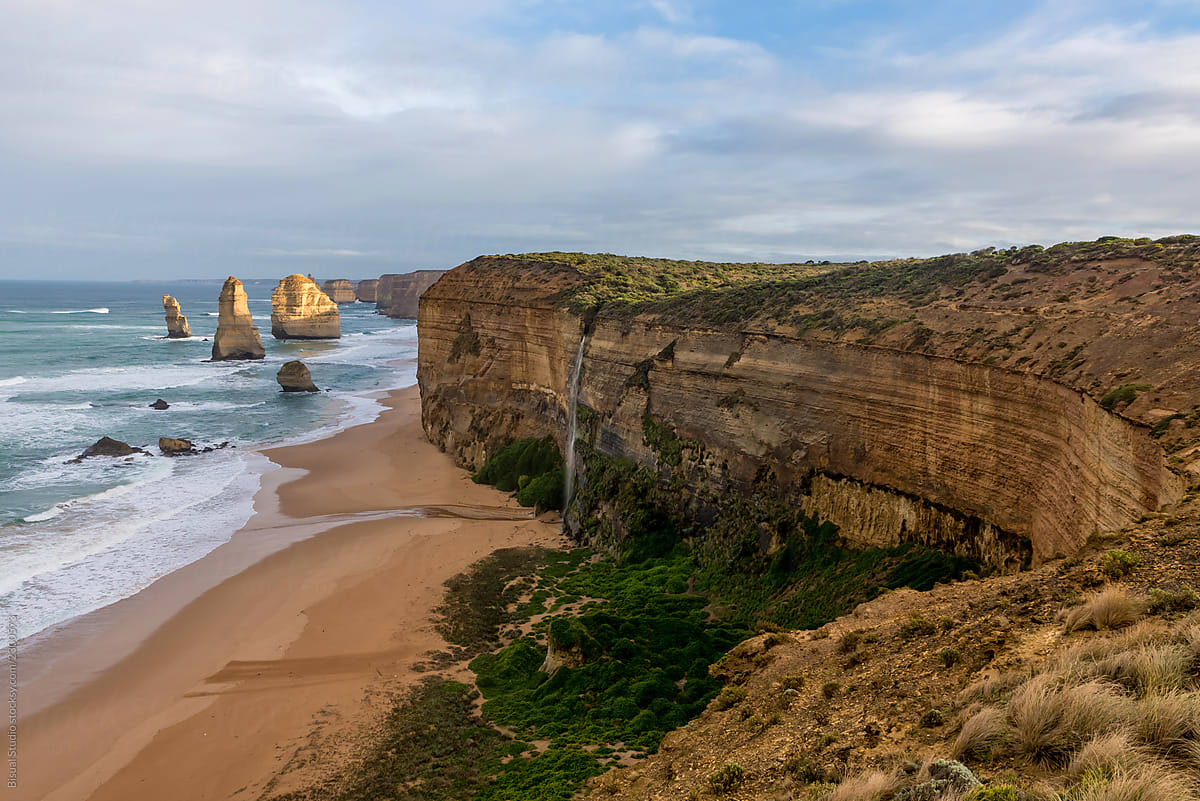 The twelve apostols along the Great Ocean road, Australia