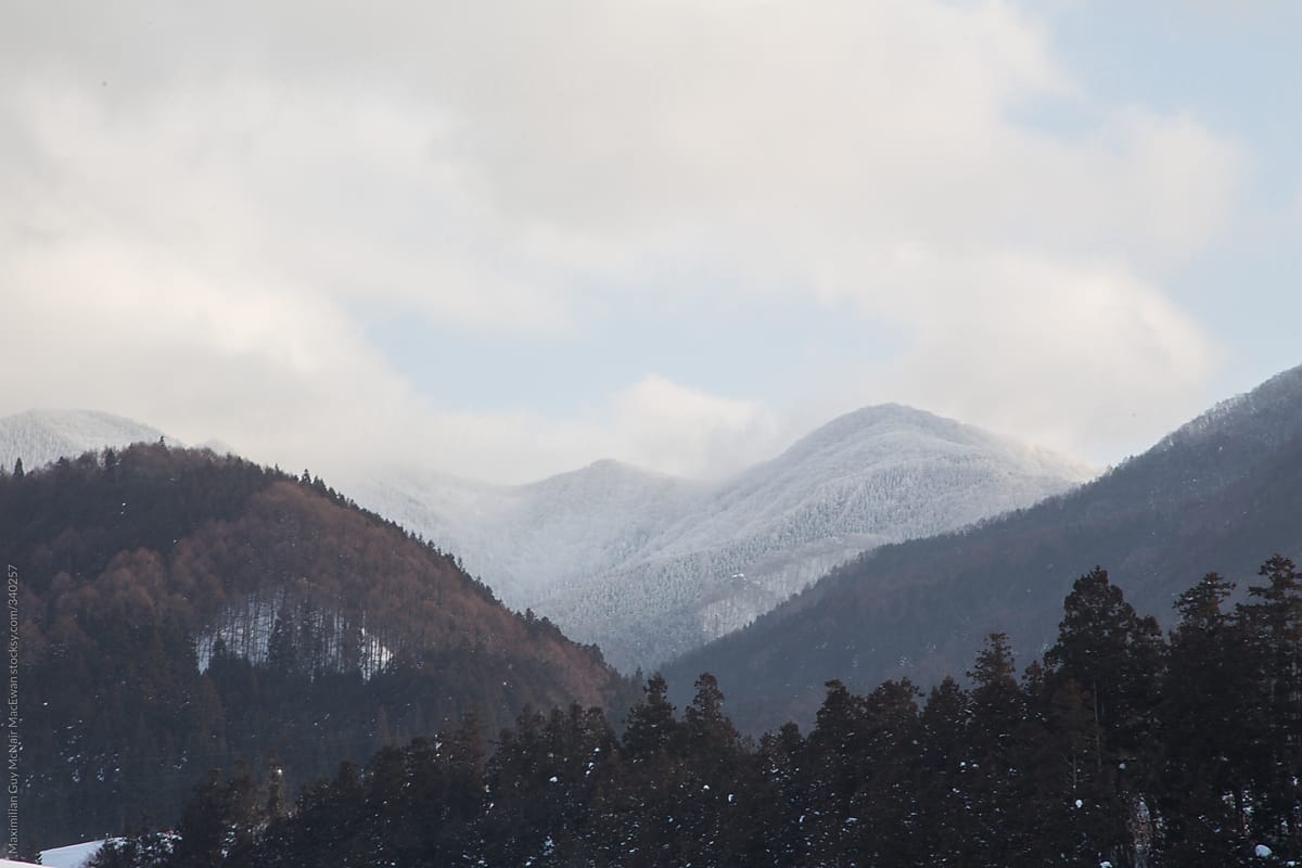 Snow Dusted Mountainside