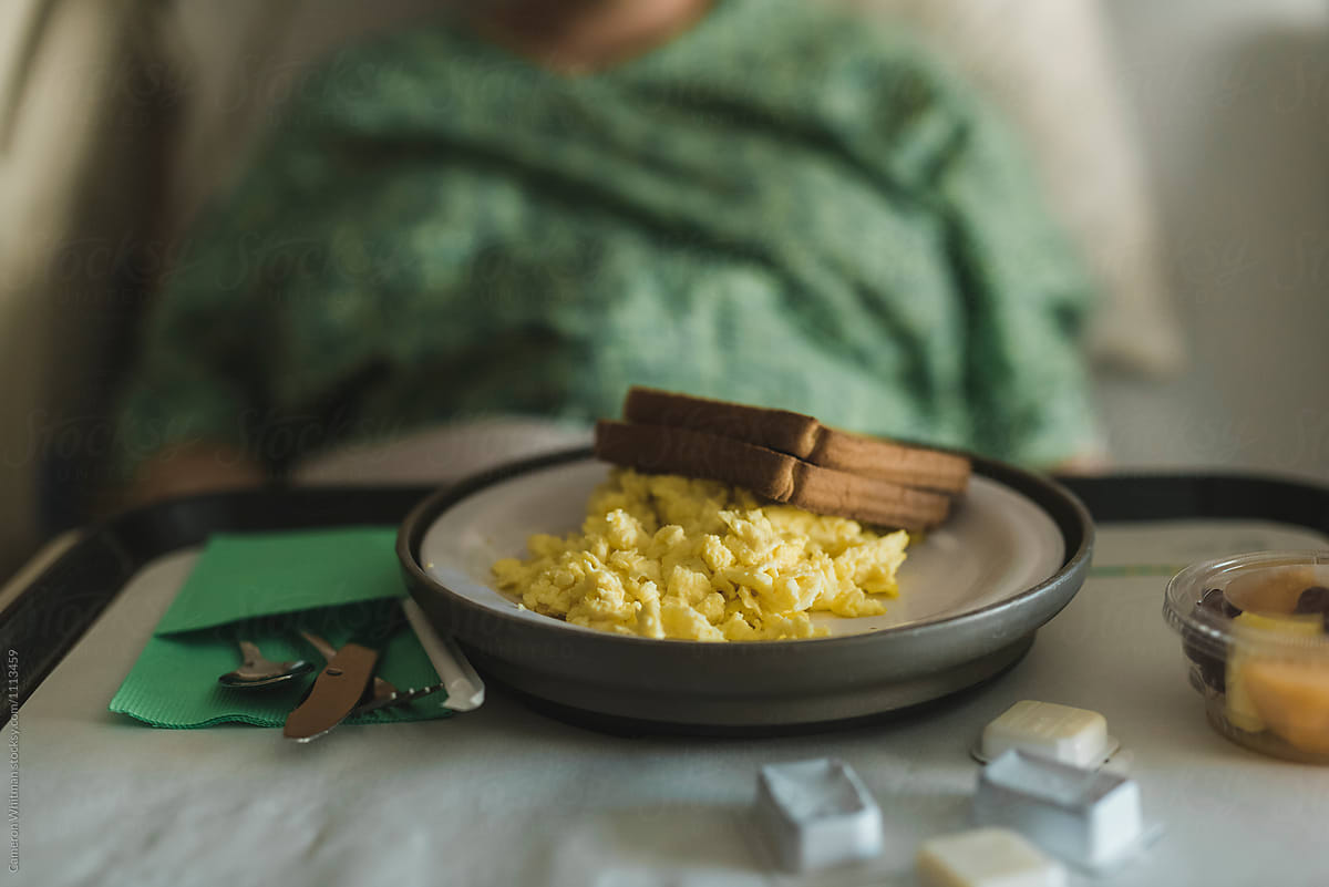Hospital Food (scrambled eggs and toast)