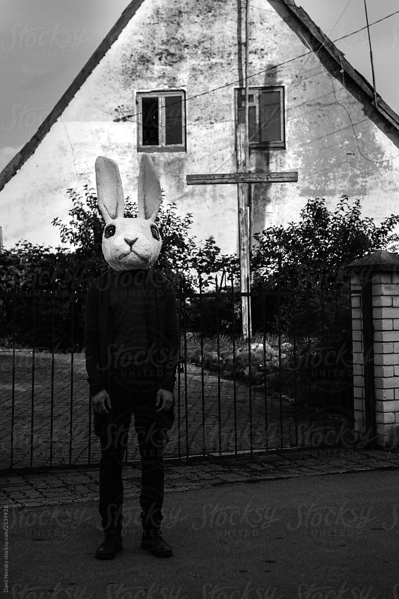 Scary rabbit at church