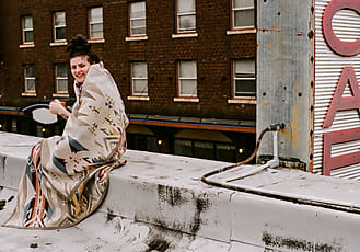 Teenage Girl Wearing Letterman Jacket by Stocksy Contributor Tana Teel -  Stocksy