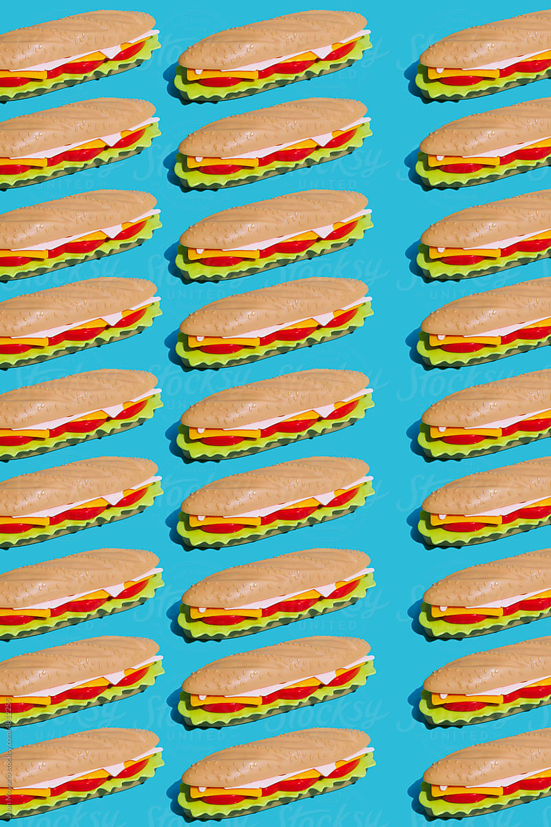 plastic submarine sandwiches