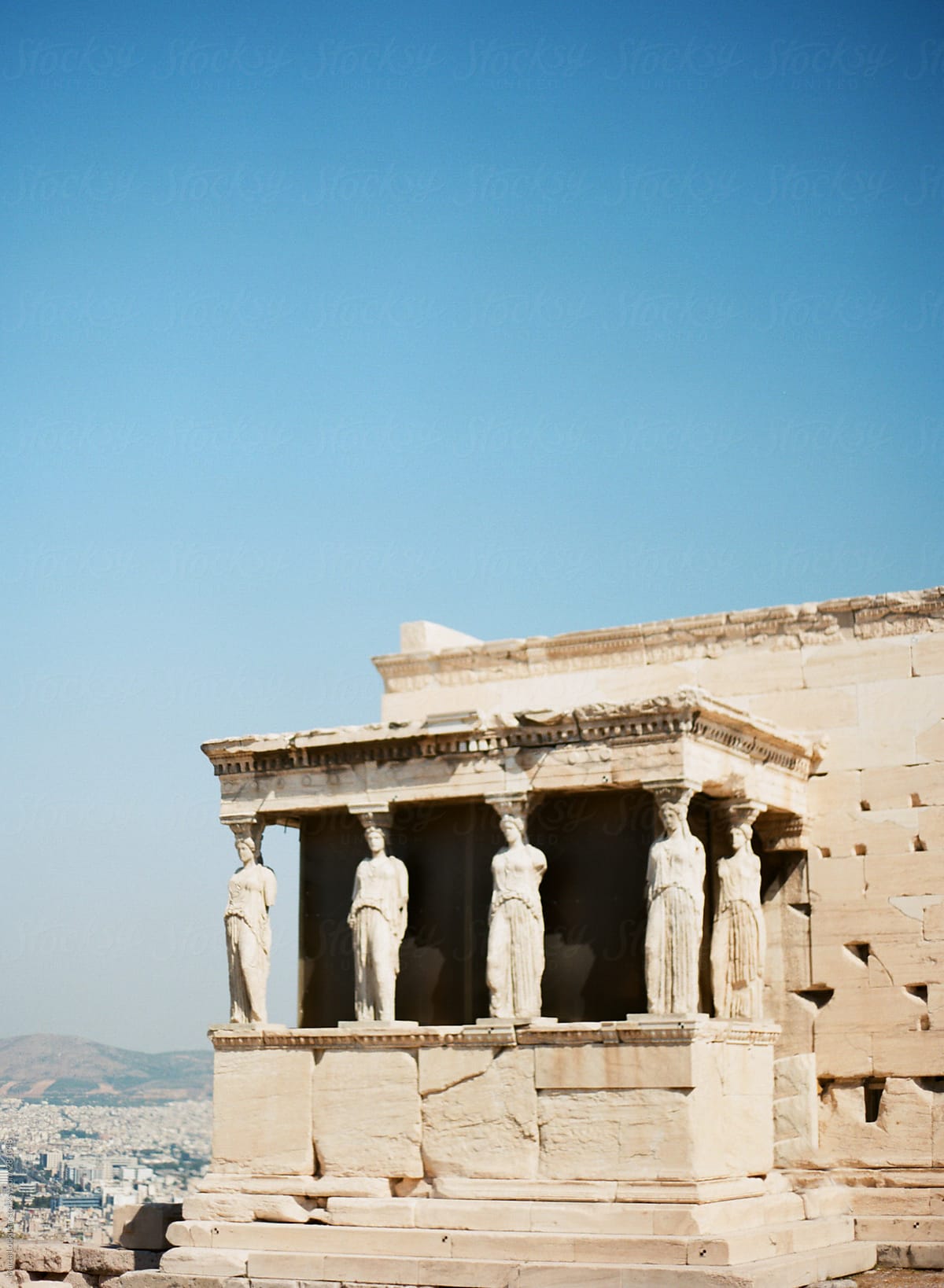 Athena\'s Temple at the Acropolis in Athens Greece