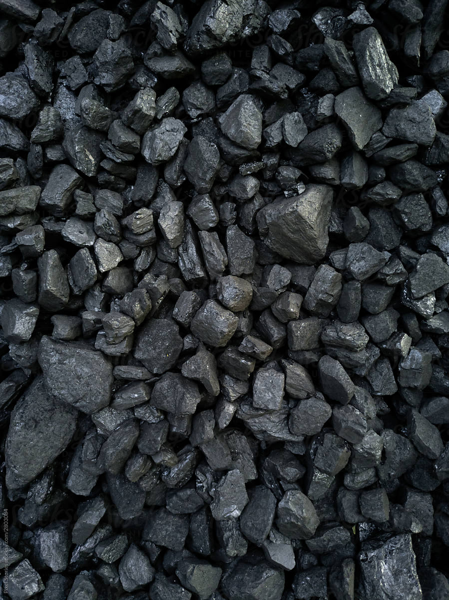 Coal close-up background