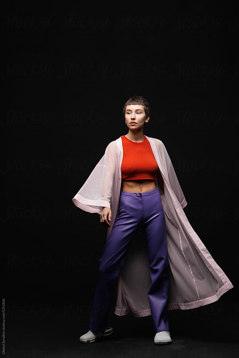 apparel  feature model modern isolated