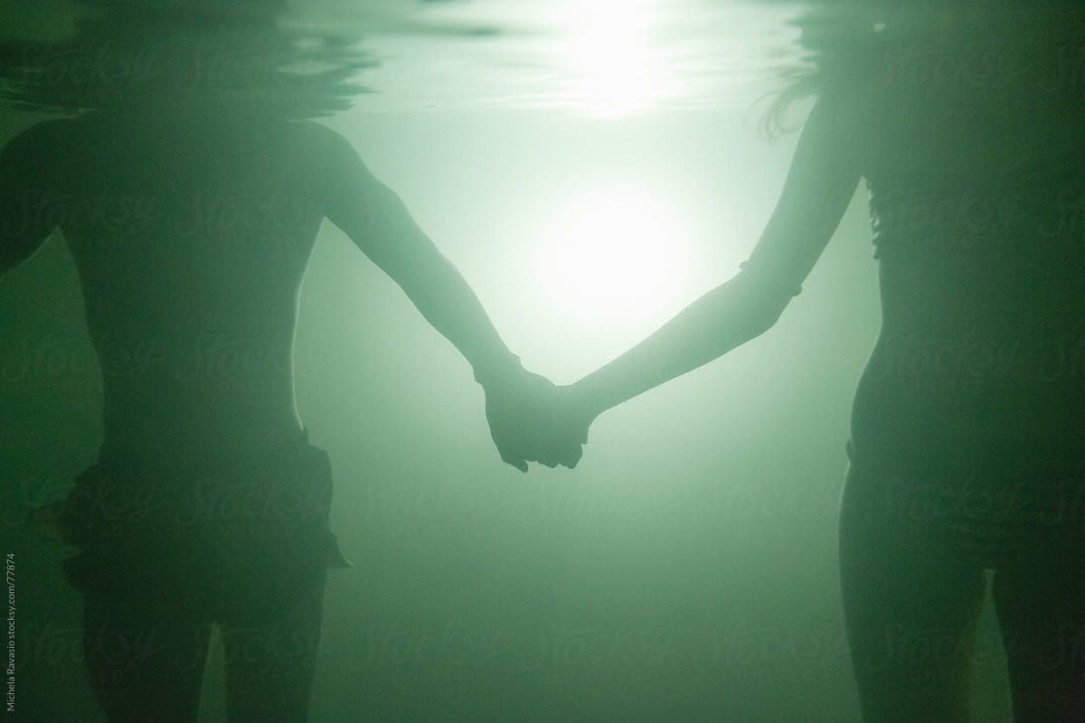 Couple underwater